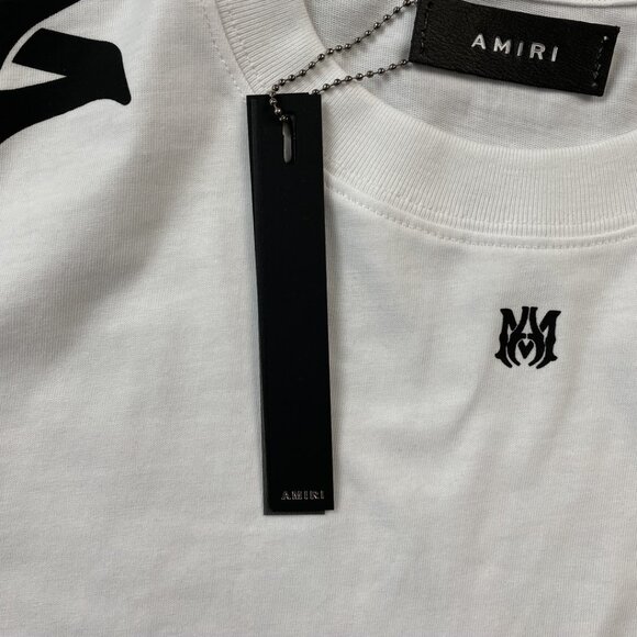 Amiri White Graphic Print Sports Style T Shirt - Picture 4 of 6